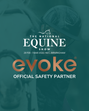 British equestrian safety brand evoke® return to  The National Equine Show as Official Safety Partner 